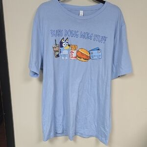 Bella Canvas Light Blue Tee with Graphic Design